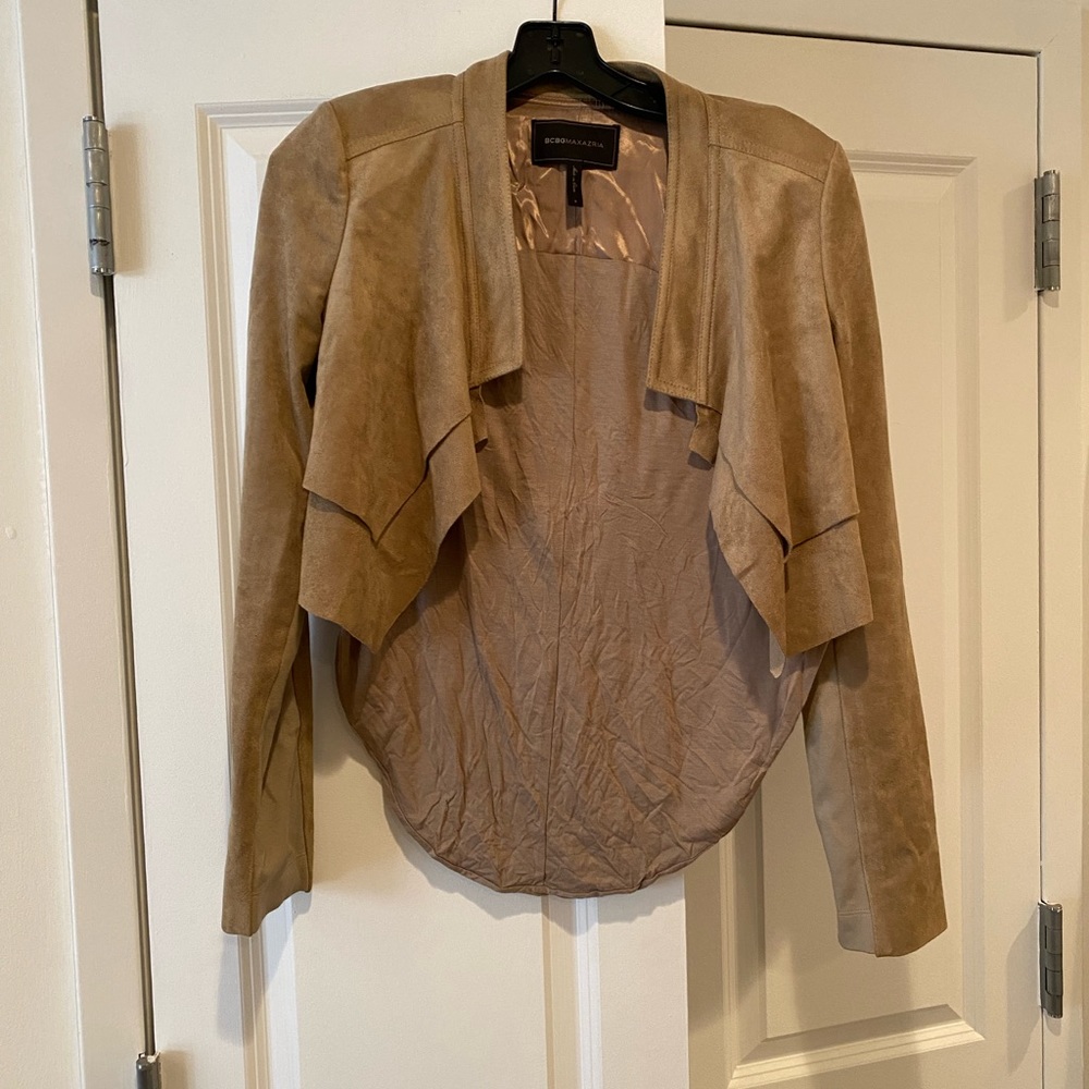 Suede BCBG Jacket (Tan)